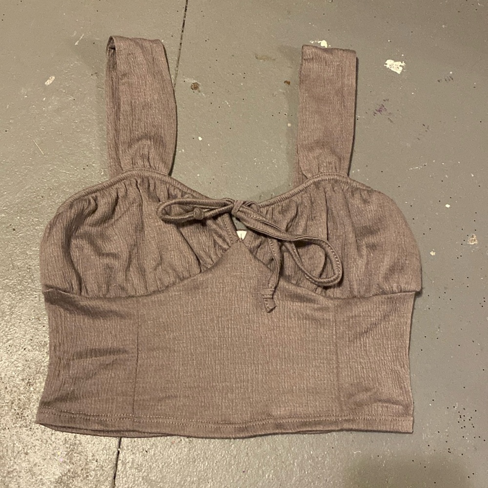 Small crop top grey